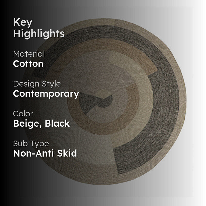 Arto Chroma Round Cotton Rug media 2