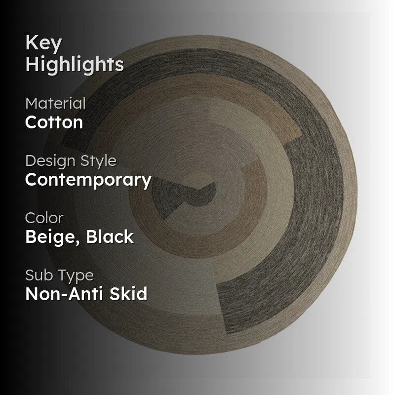 Arto Chroma Round Cotton Rug media 2