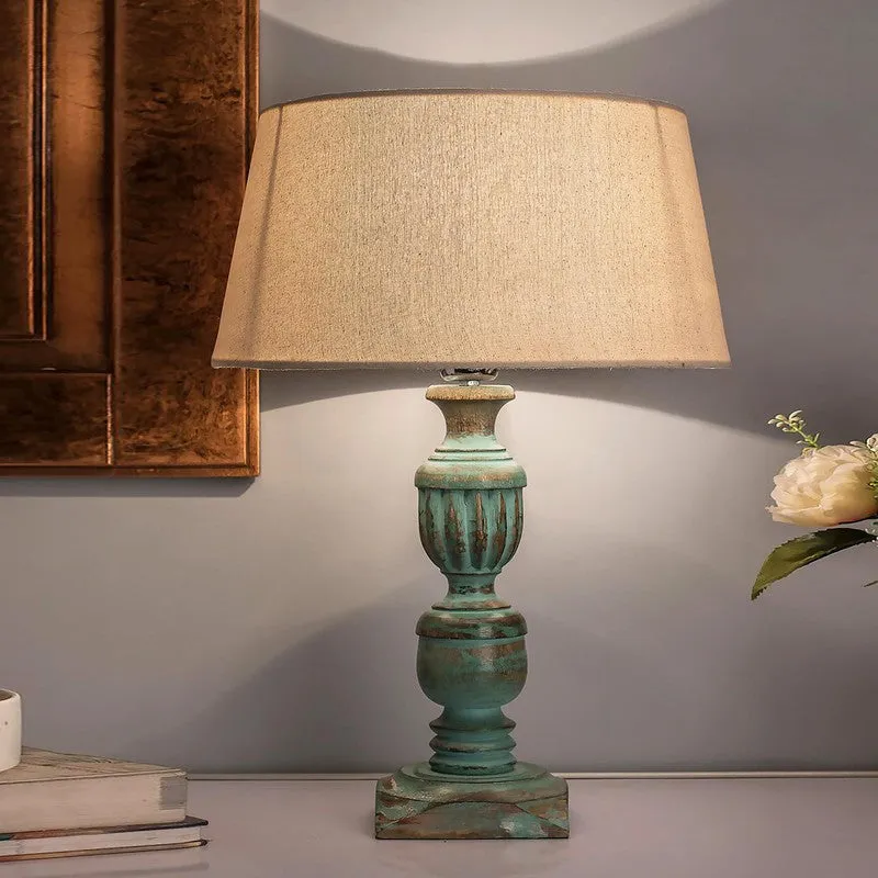 MonoCraft Wooden Table Lamp - Beige media 3