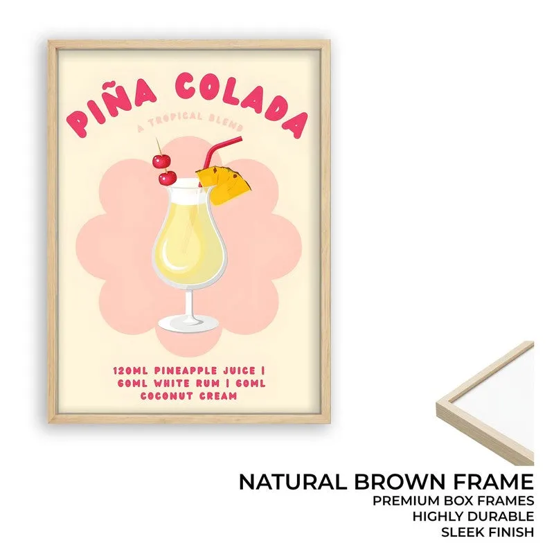 Pina Colada Archival Canvas Wall Art - Brown media 9