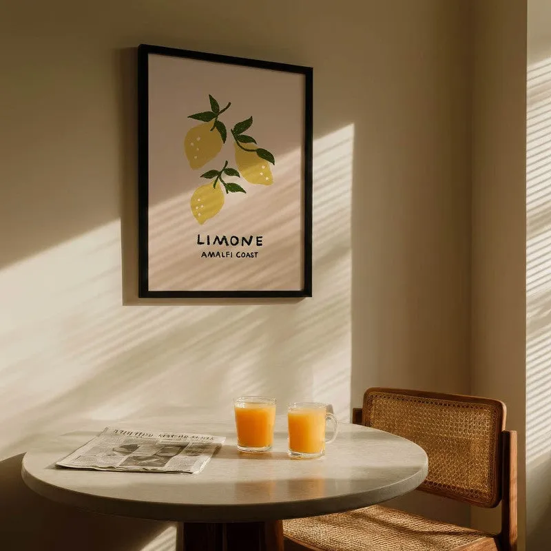 Limone Archival Canvas Wall Art - Black media 5