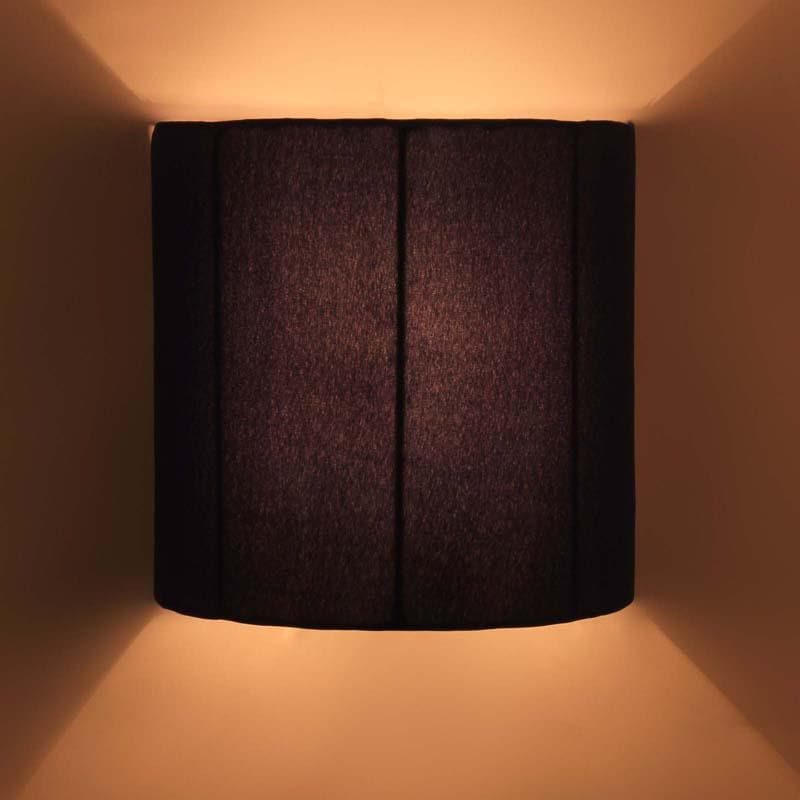 Cylindrical Floating Fabric Wall Lamp - Blue media 5