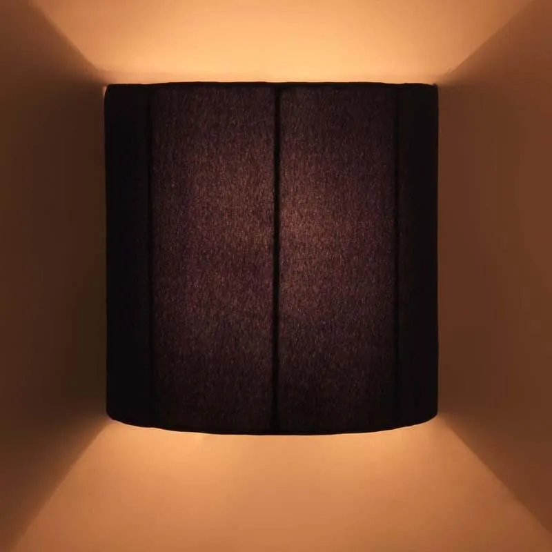 Cylindrical Floating Fabric Wall Lamp - Blue media 5