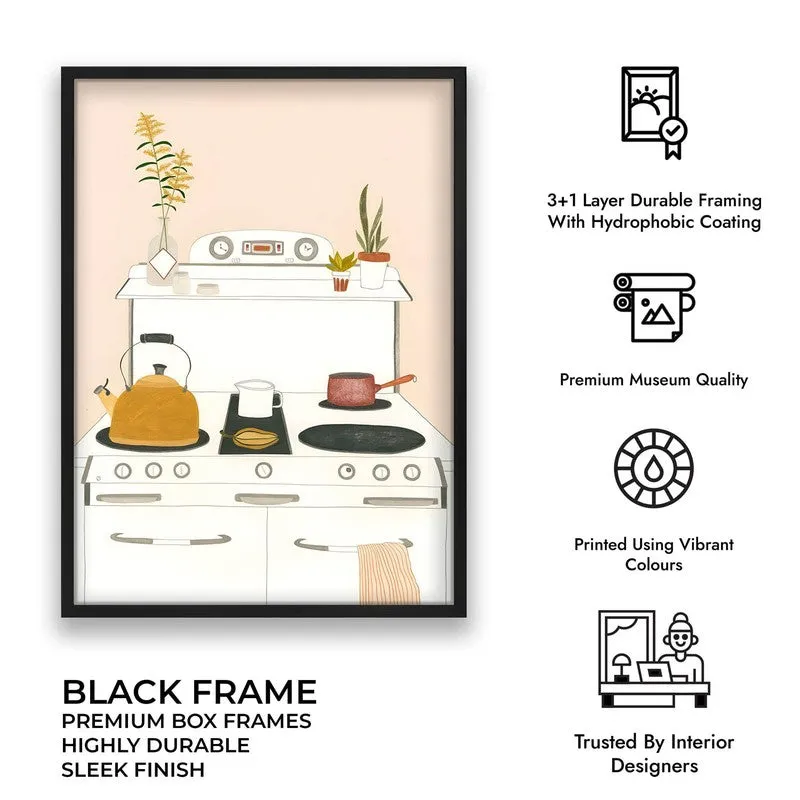 Caf Noir Archival Canvas Wall Art - Black media 9