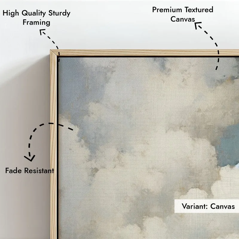 In The Clouds Archival Canvas Wall Art - Natural Brown Frame media 6