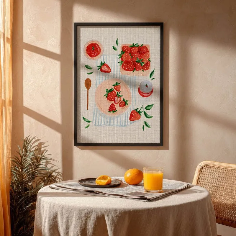 Berry Fusion Archival Canvas Wall Art - Black media 4