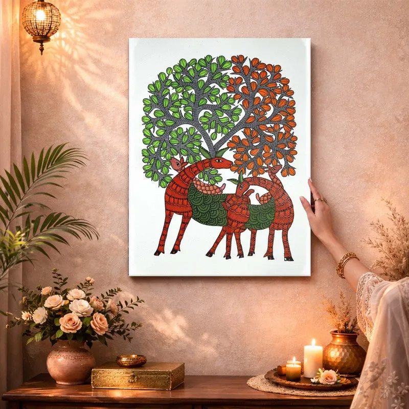 Twin Deer Canopy Canvas Wall Art & Paintings media 3