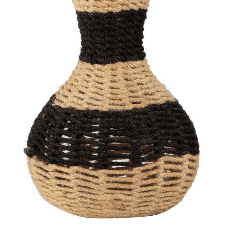 Terranoir Jute Vase - Black,Brown media 5