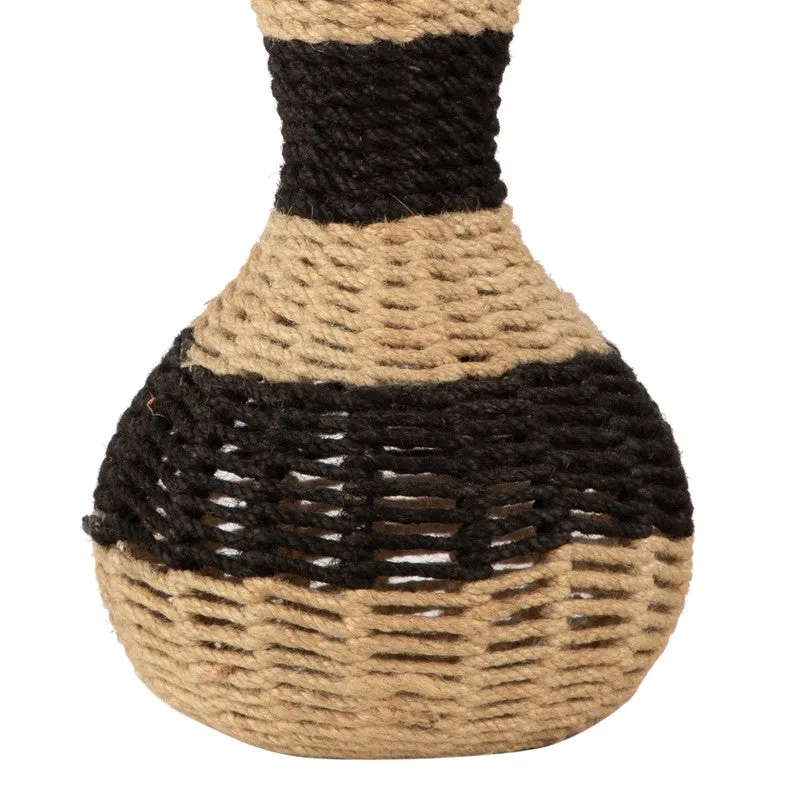 Terranoir Jute Vase - Black,Brown media 5