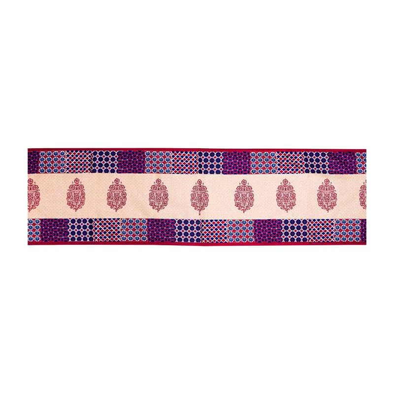 Maroon Mix Poly Canvas Table Runner media 4