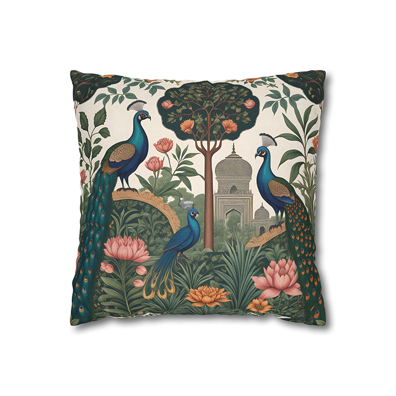 Mughal Jardine Velvet Cushion Cover Set - Set Of Two media 7