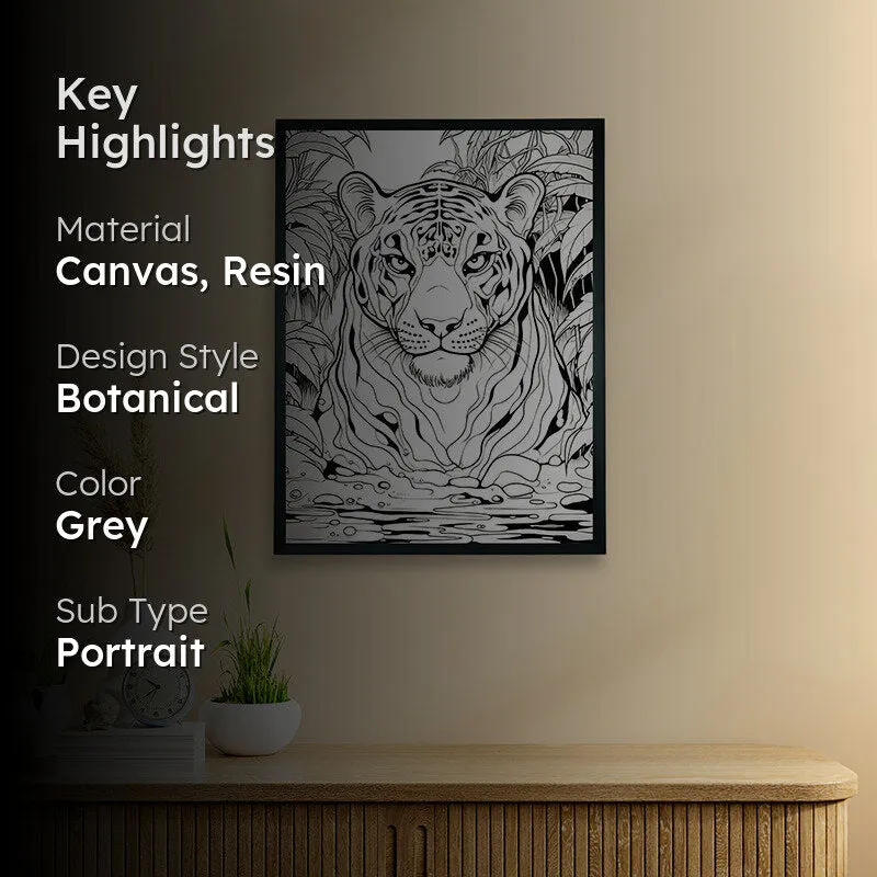 Tiger Sketch Canvas Wall Art media 2