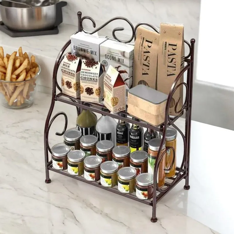 Tierion Foldable Metal Spice Rack media 1