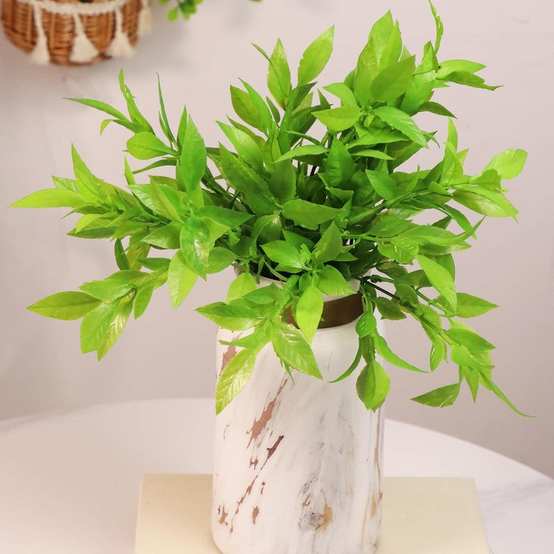 Green Glow Curry Artificial Stem (Green) - Set Of Two