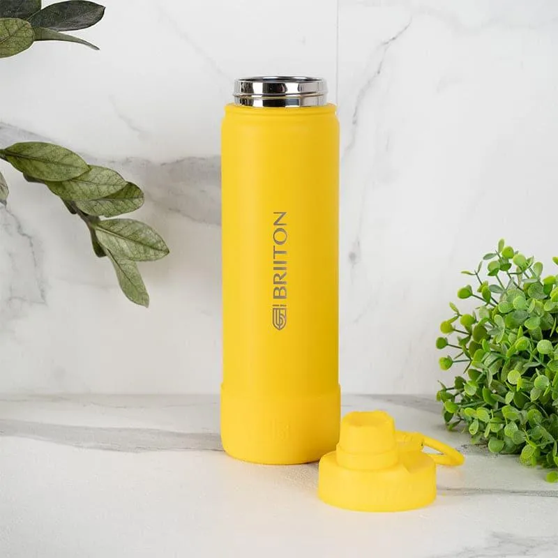 Quench Pal Hot & Cold Thermos Water Bottle (White & Yellow, 750 mL Each) - Set Of Two media 3