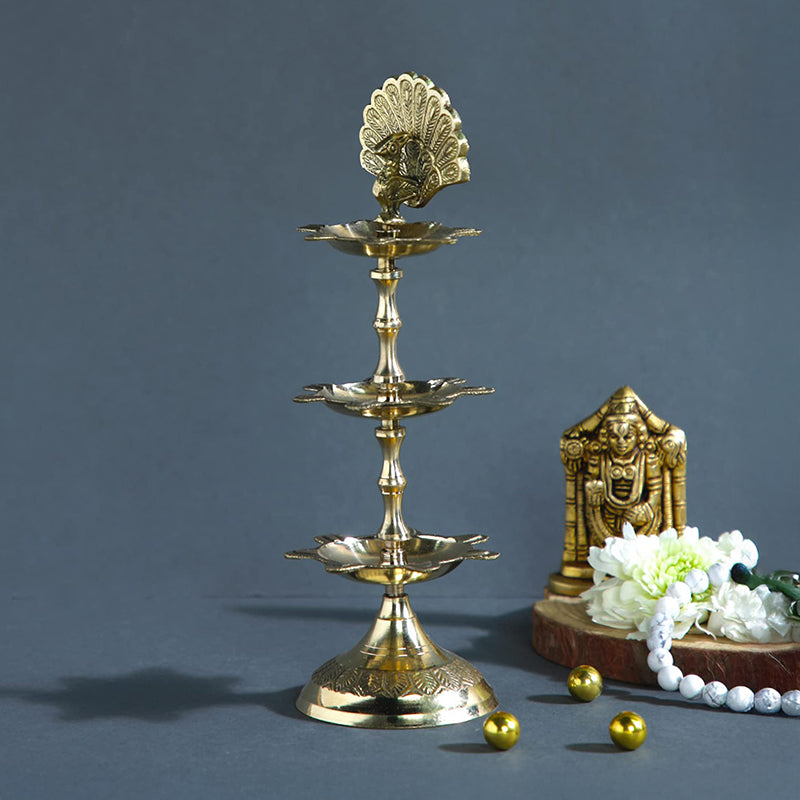 Peacock Jina Oil Lamp