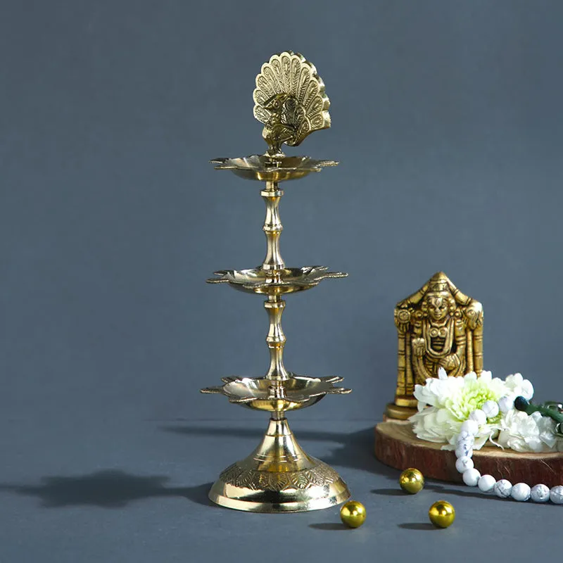 Peacock Jina Oil Lamp media 1