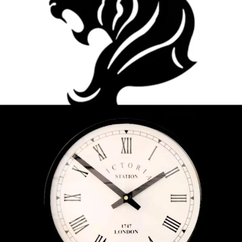 Leo Steel Analog Wall Clock - Black media 5