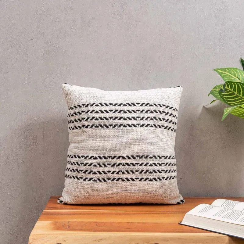 Thinko Stripe Embroidered Cushion Cover media 1