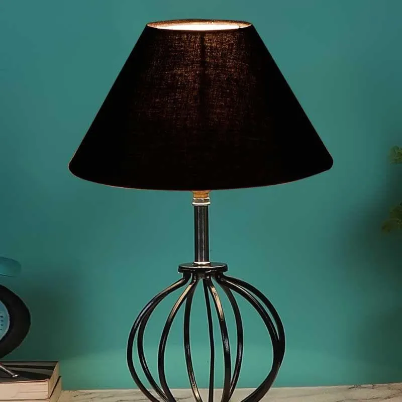 Boop Solid Fabric Table Lamp - Black media 3