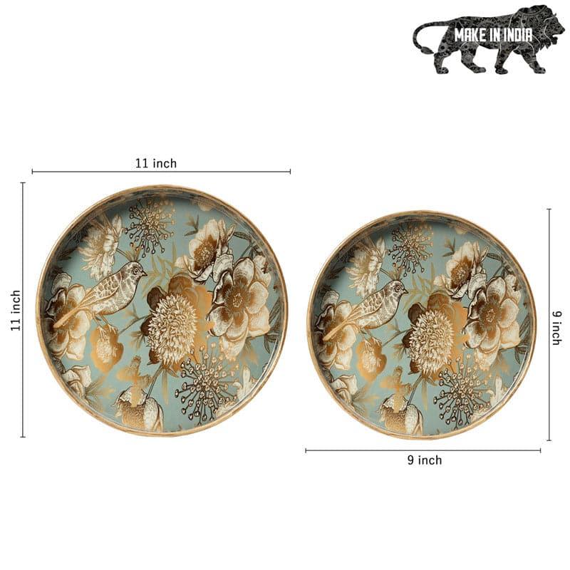 Grey Gold Garden Serving Tray - Set Of Two media 5