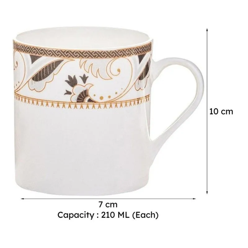 Rustic Bone China Tea Cup (210 mL Each) - Set Of Six media 6
