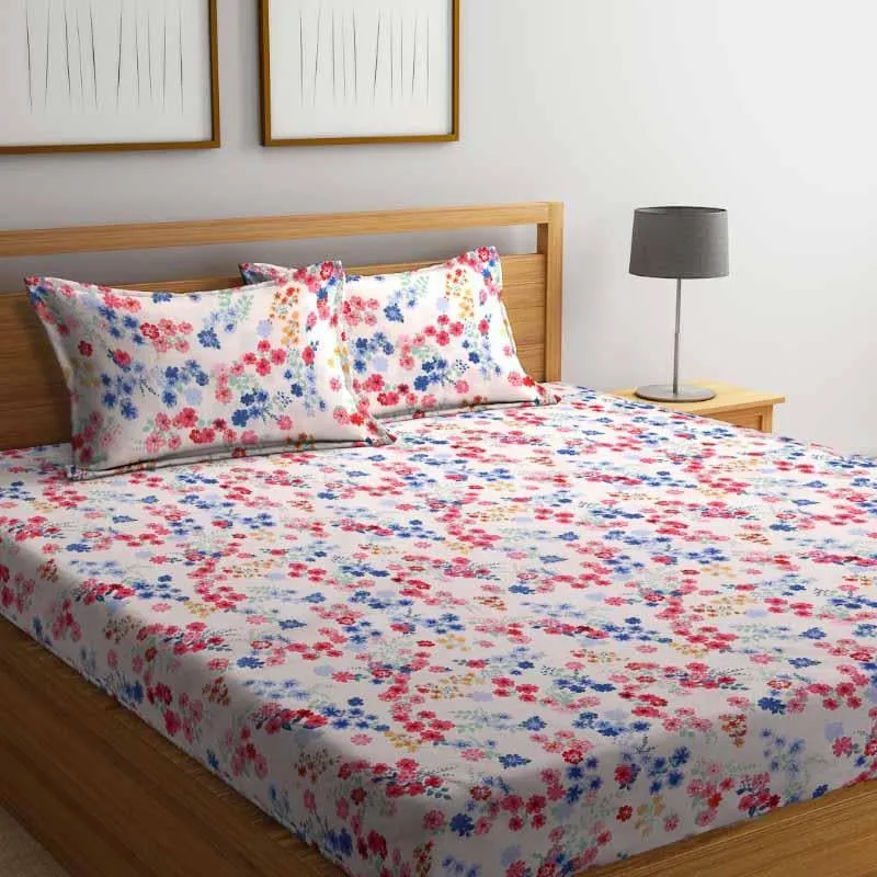 Miniature Florals Printed Bedsheet - 150 GSM media 1