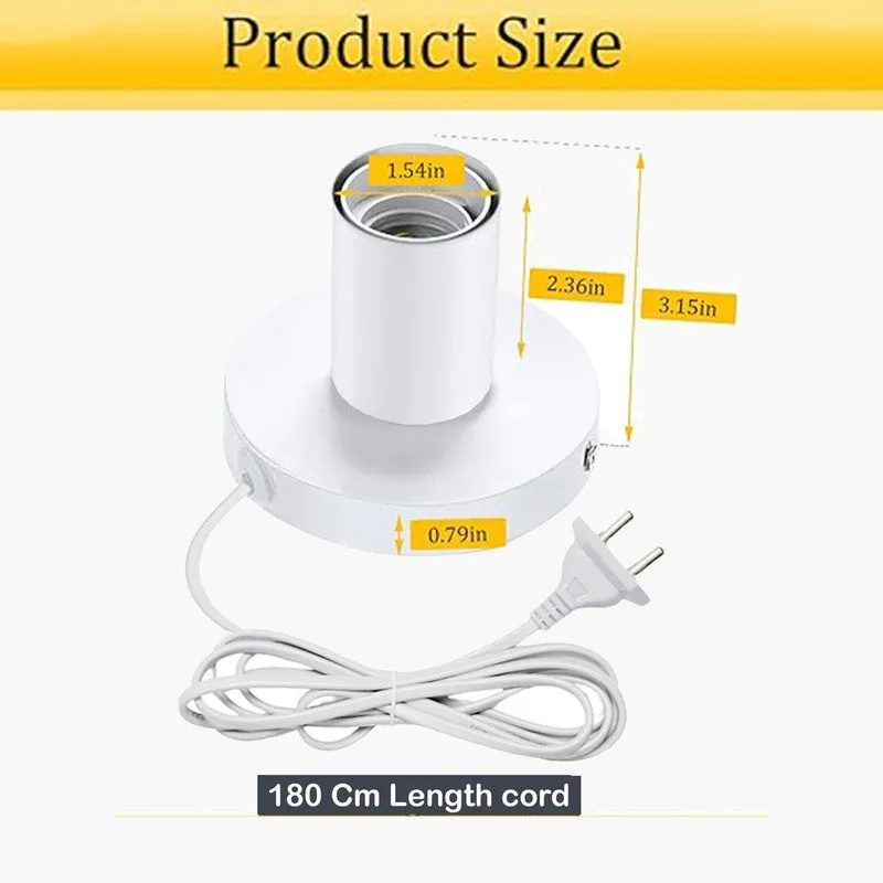 Lumos Bare Metal Table Lamp (White) - White media 6