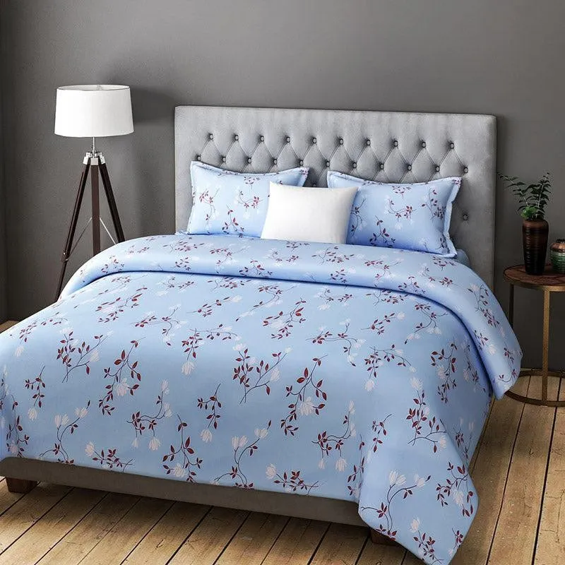 Trudaa Floral Printed Microfiber Bedsheet Old - 130 GSM media 1