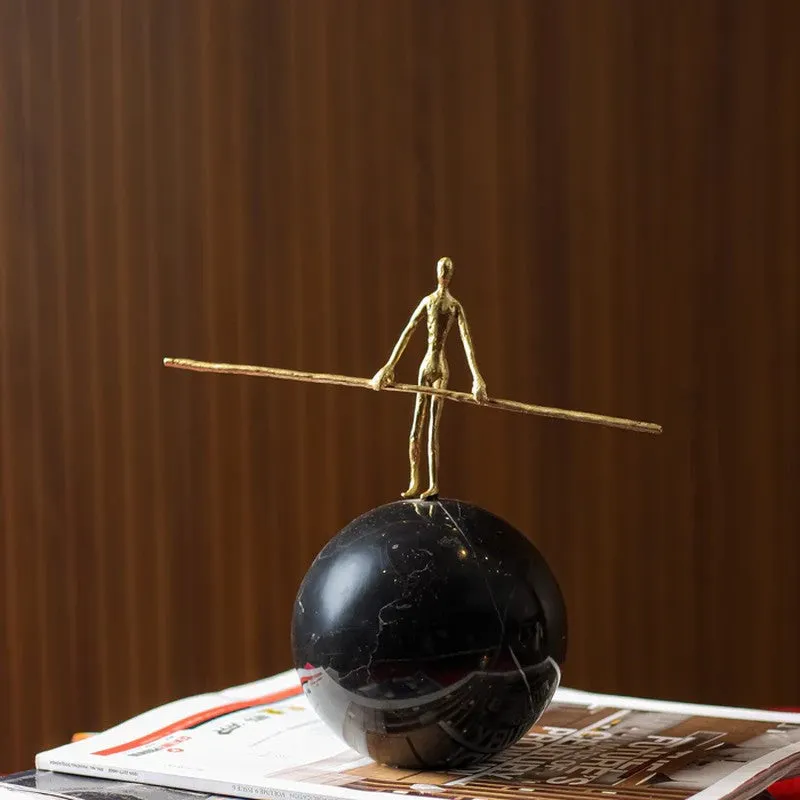Virelle Muse Brass & Marble Showpiece media 3