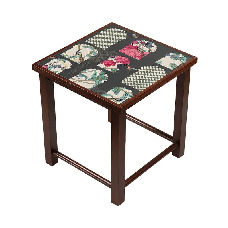 India Circus Teak Wood Signature Nesting Stool - Set Of Three media 5