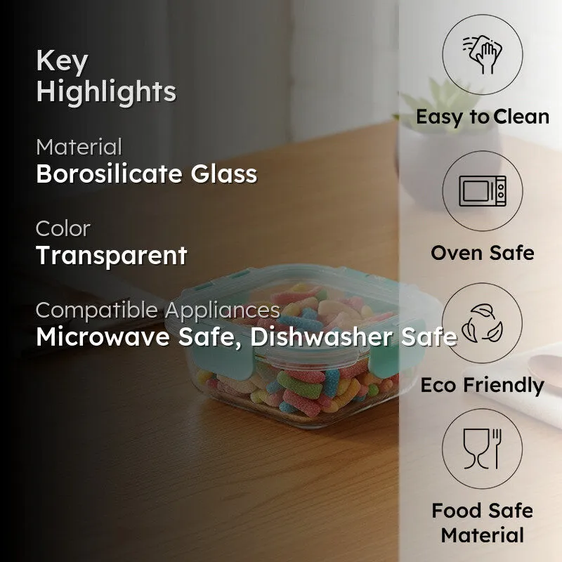 Packro Leak Proof Glass Lunch Box - 160 ML media 2