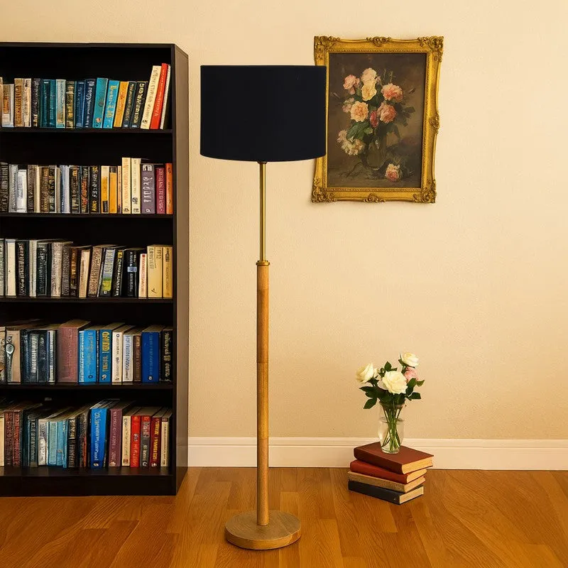 Twilight Wooden Floor Lamp - Black media 3