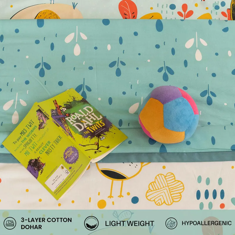 Urban Space Junglee Reversible Dohar (Pastel Blue) - 150 GSM media 4