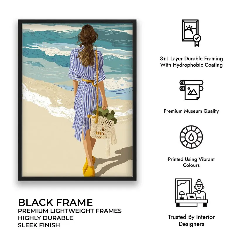 Nerise Travel Illustration Canvas Wall Painting With Black Frame media 7