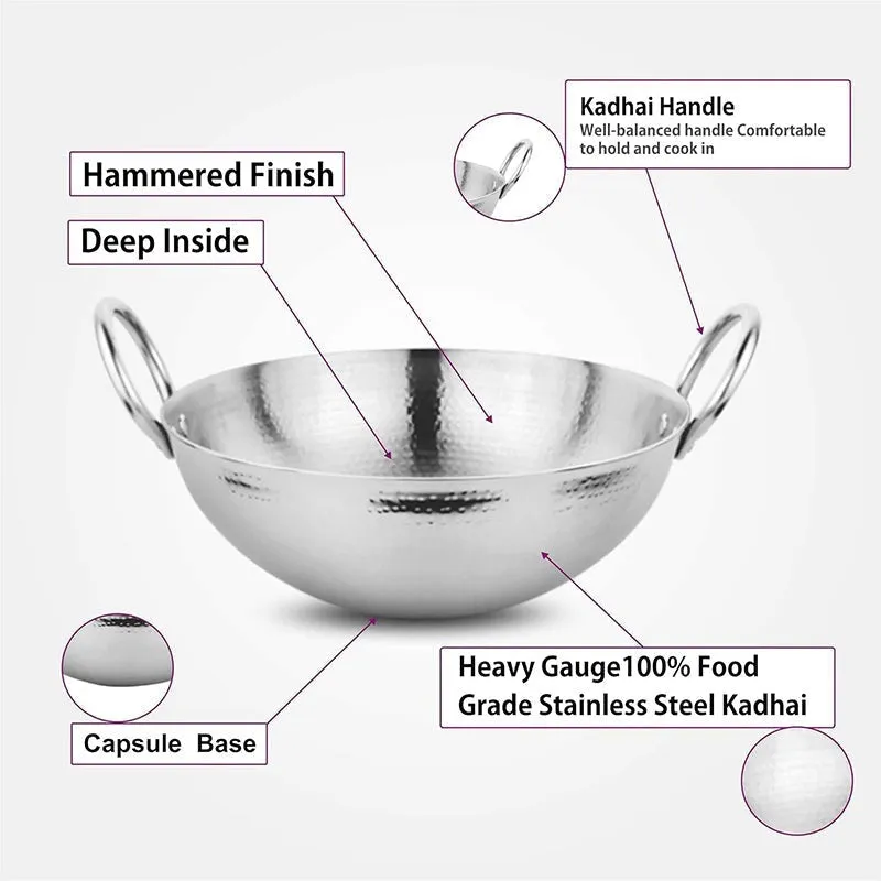 Vintage Allure Hammered Kadhai - 1500 mL media 10