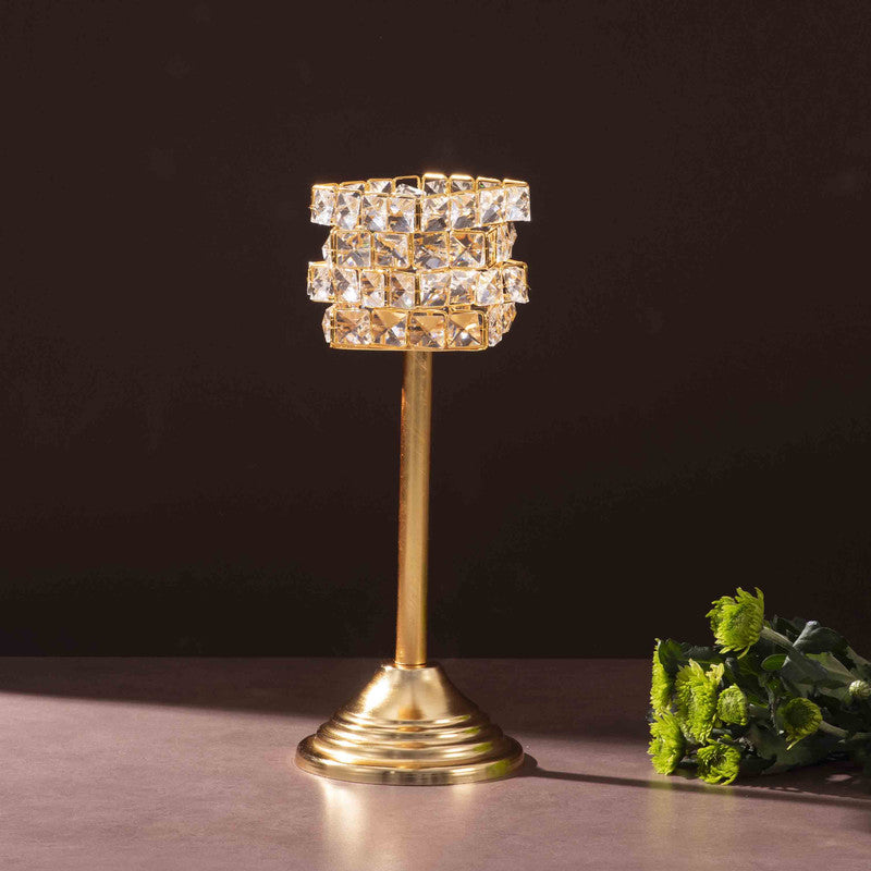 Luxe Prism Candle Holder (Gold) - Set Of Two media 3