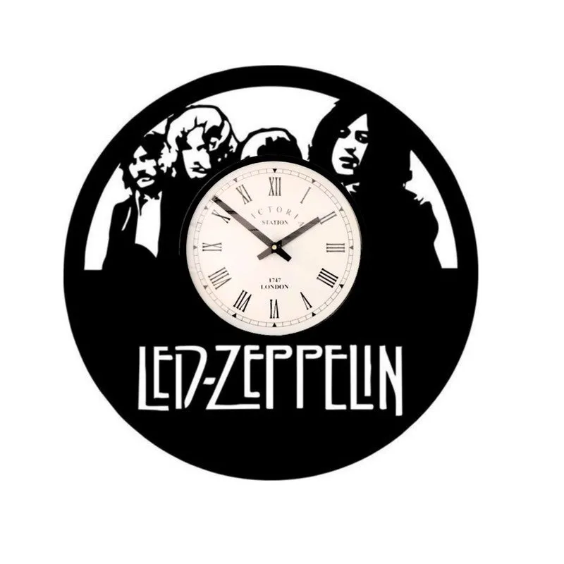 Ledzeppelin Steel Analog Wall Clock - Black media 4