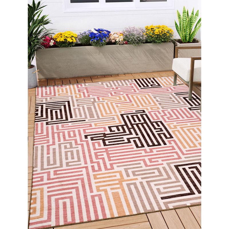 Rusalina Lino Carpet - Peach & Black media 3