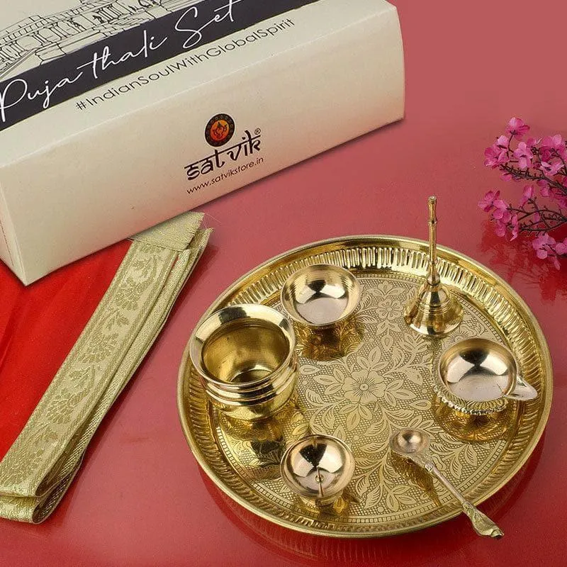 Chitranshi Brass Pooja Thali media 3