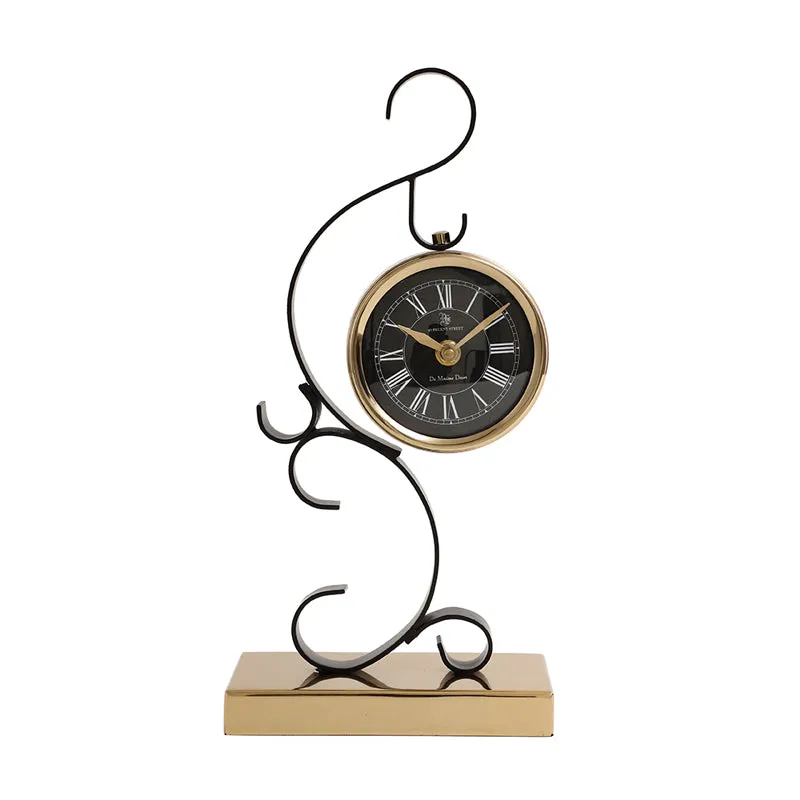 Miami Table Clock - Gold media 3