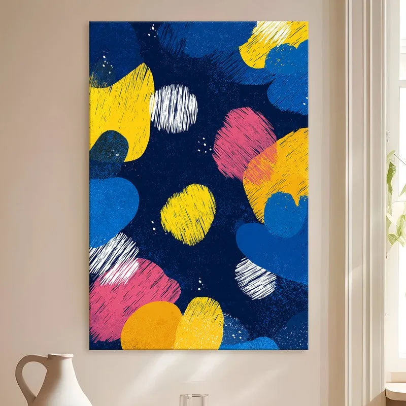 Orbital Joy Abstract Canvas Wall Art media 4