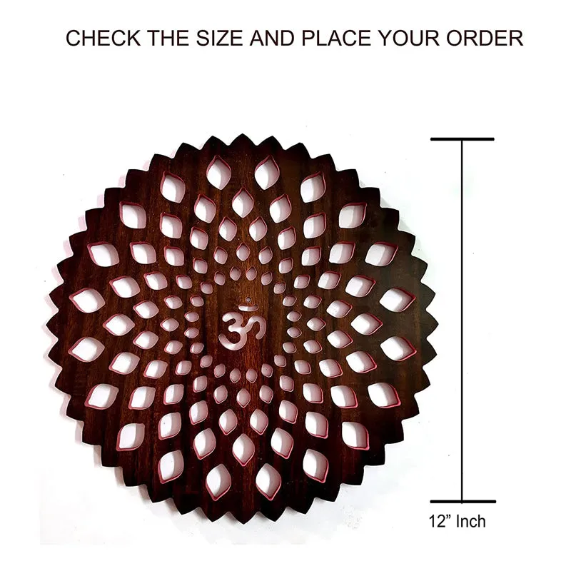 Intricate Aum Polyester & MDF Wall Hanging media 5