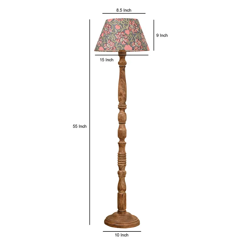 Whittla Cone Ethnica Floor Lamp media 5