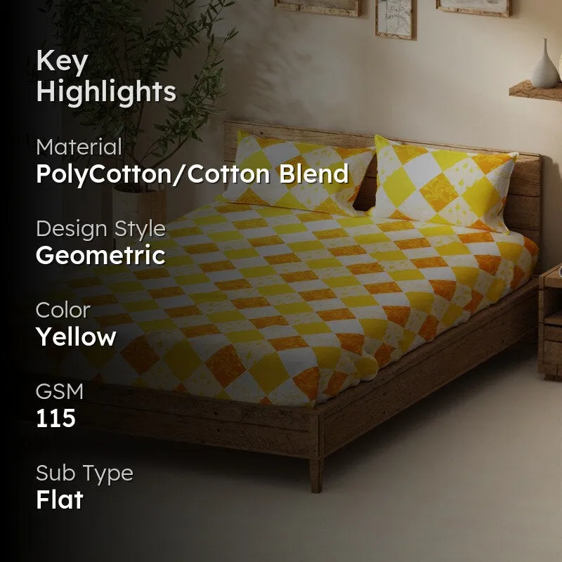 Bralin Bedsheet (Yellow) - 115 GSM media 2