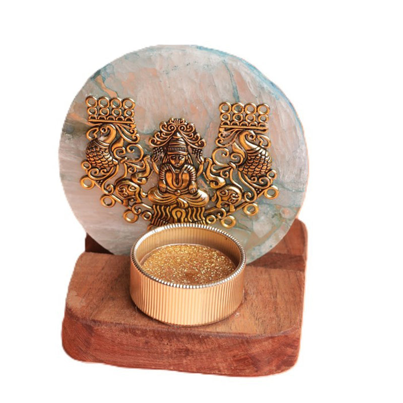 Eternal Fortune Laxmi Ji Tealight Candle Holder media 5