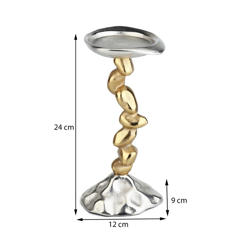GlowNest Candle Holder - Silver,Gold media 8