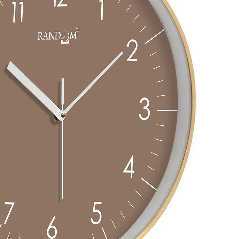 Benot Gold Analog Wall Clock - Brown media 6