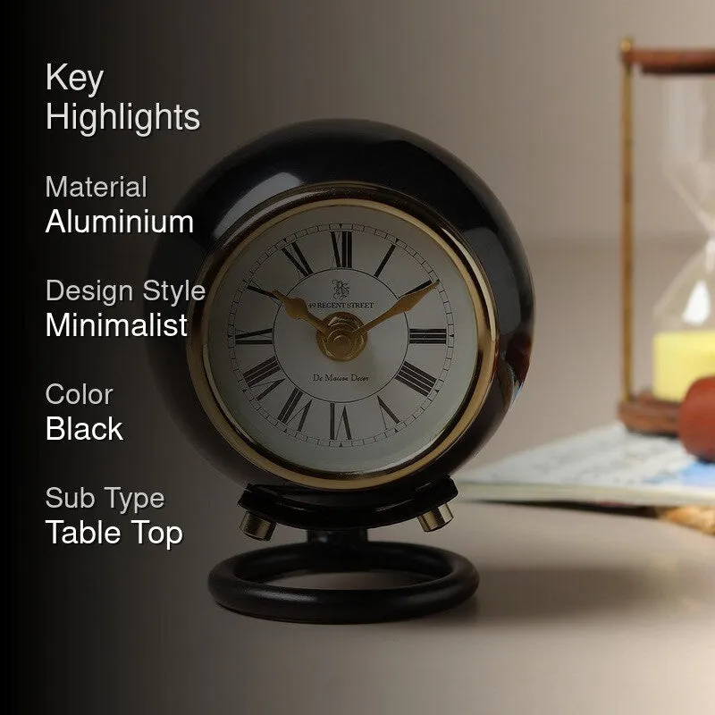 Vintage Tick Round Table Clock media 2