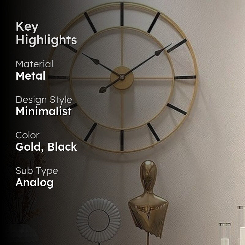 Minoro Analog Wall Clock media 2